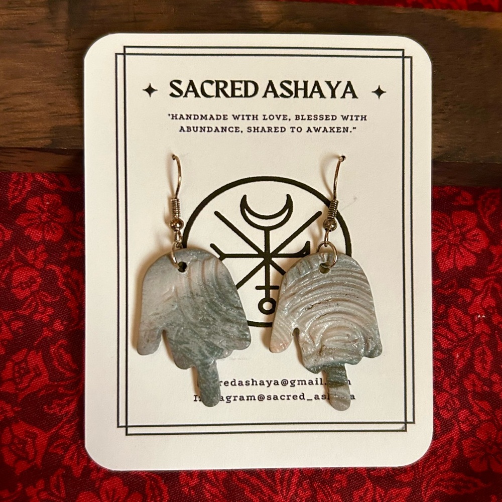 Sacred Ashaya Gray Earrings